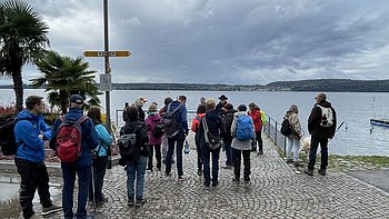 Ankunft am See.