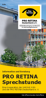 Information und Beratung PRO RETINA Sprechstunde