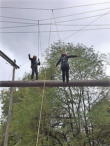 Junges Forum im Hochseilgarten