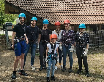 Junge Retina beim Klettern