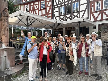 Altstadt Limburg - Teilnehmergruppe in der Limburger Altstadt - c: M. Friedrich selbst fotografiert