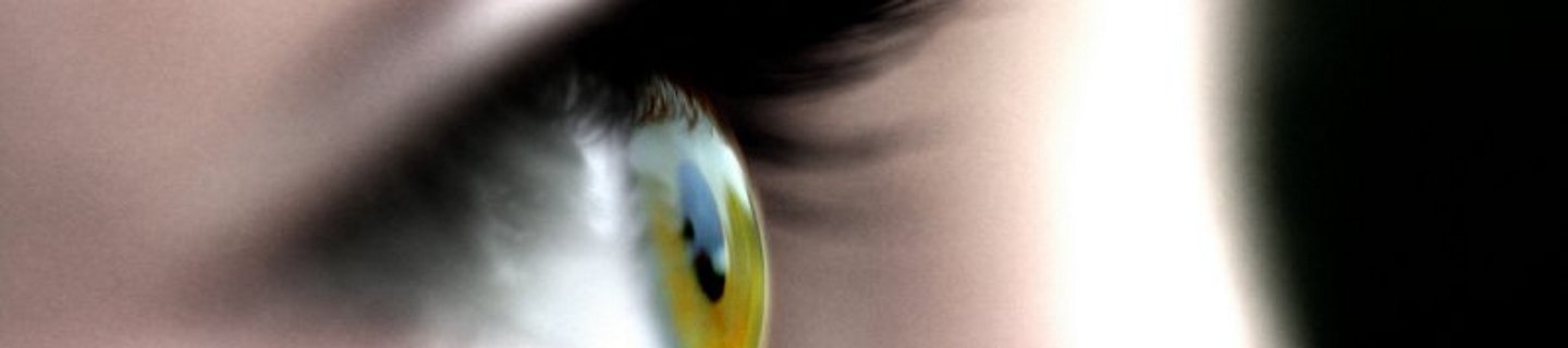 Nahaufnahme Auge Nahaufnahme Seitenansicht eines grünen Auges