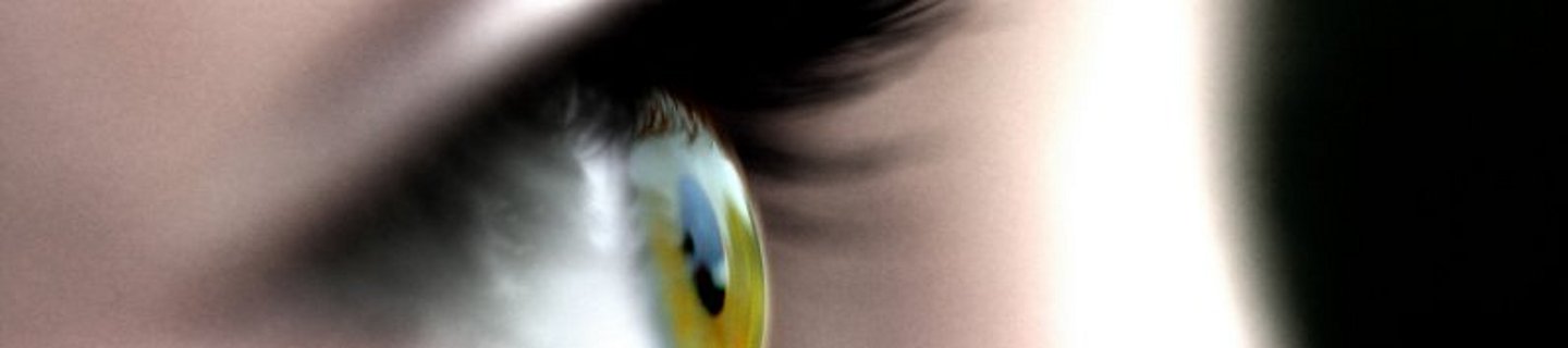 Nahaufnahme Auge Nahaufnahme Seitenansicht eines grünen Auges