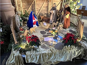 Krippe in St. Agnes (Bild: Wilhelm Giesen)