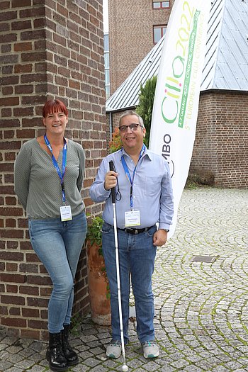 Bernarda Gillißen und Manuel Rodriguez bei der Cilia 2022 in Köln