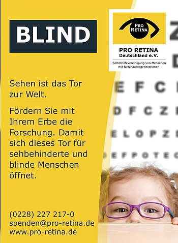 Anzeigenmotiv "BLIND"