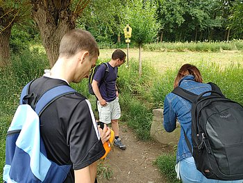 Junges Forum Dresden beim Geocaching