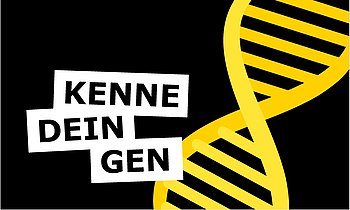Druck Logo der Kampagne "Kenne Dein Gen"