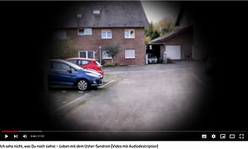 Screenshot aus dem Video von PRO RETINA zum Usher-Syndrom