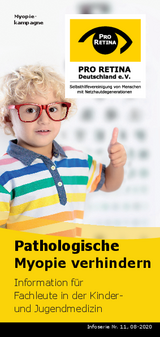 Titelbild des Flyers - Pathologische Myopie verhindern 