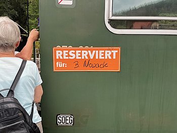 Fahrt mit der Schmalspurbahn