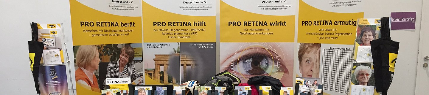 Foto eines PRO RETINA Infostands