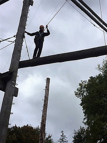 Junges Forum im Hochseilgarten