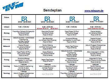 Sendeplan des Telegyms