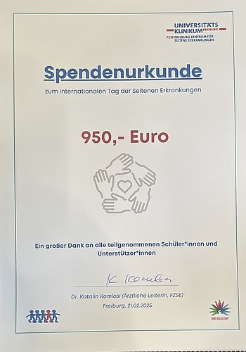 Spendenurkunde