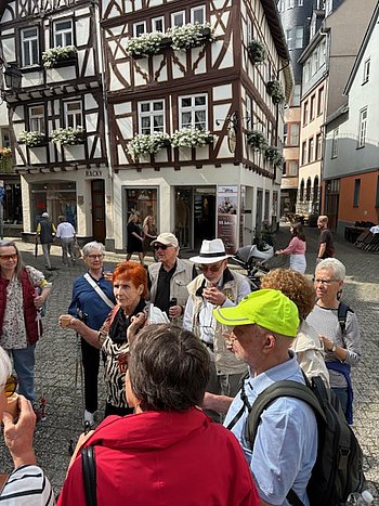 Altstadt Limburg - Teilnehmergruppe in der Limburger Altstadt - c: M. Friedrich selbst fotografiert