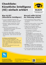 Checkliste: Künstliche Intelligenz (KI) einfach erklärt - PRO RETINA