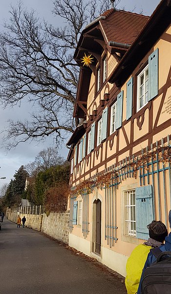 Fachwerkhaus am Loschwitzer Elbufer