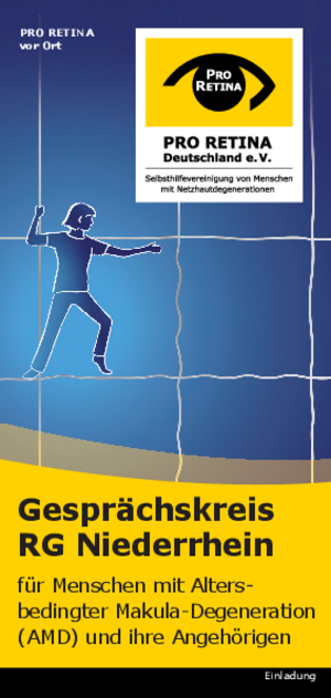 Gesprächskreis RG Niederrhein, für Menschen mit Altersbedingter Makula-Degeneration (AMD) und ihre Angehörigen 