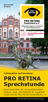 Flyer der PRO RETINA Sprechstunde Rostock