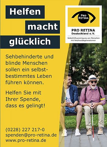 Anzeigenmotiv "Helfen macht glücklich"