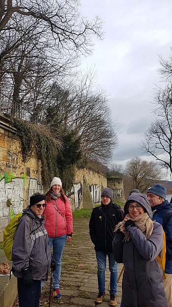 Wir genießen das schöne Wetter