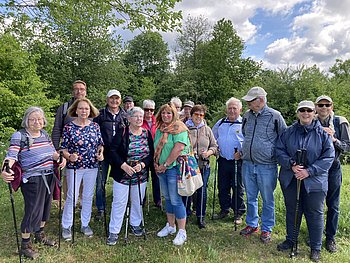 Bild zeigt die Regionalgruppe Trier auf dem Panorama Weg Schillingen 