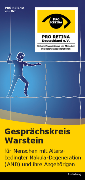 Gesprächskreis Warstein, für Menschen mit Altersbedingter Makula-Degeneration (AMD) und ihre Angehörigen 
