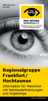 Flyer der Regionalgruppe Frankfurt/ Hochtaunus