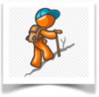 Cartoon eines Wanderers ist das Logo der „Wandervögel“