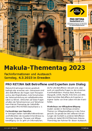 Programm Makula-Thementag 2023