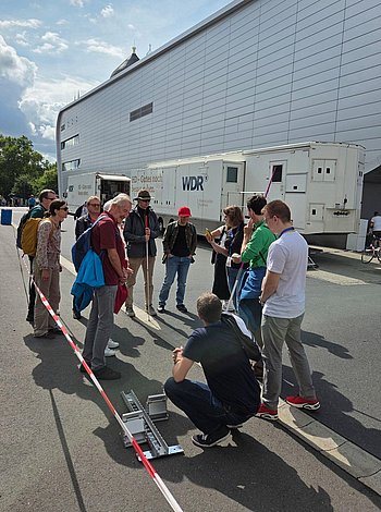 Treff vor dem Stadion